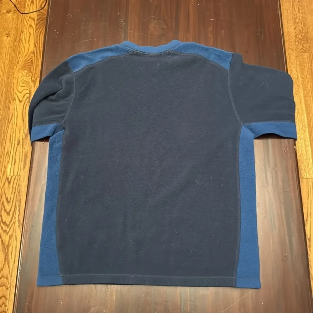 The North Face Polartec blue fleece shirt size large